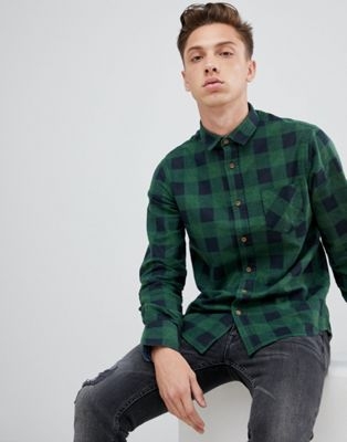 Brave Soul Flannel Buffalo Check Shirt