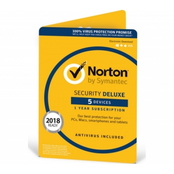 NORTON Security 2019 - 1 year for 5 devices (download)