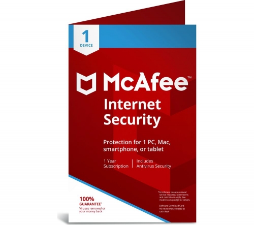 MCAFEE Internet Security 2019 - 1 year for 1 device