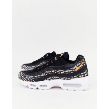 Nike Air Max 95 trainers in black with JDI logos