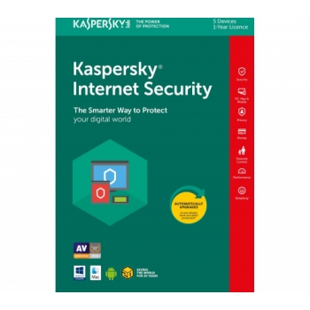 KASPERSKY Internet Security 2018 - 1 year for 5 devices