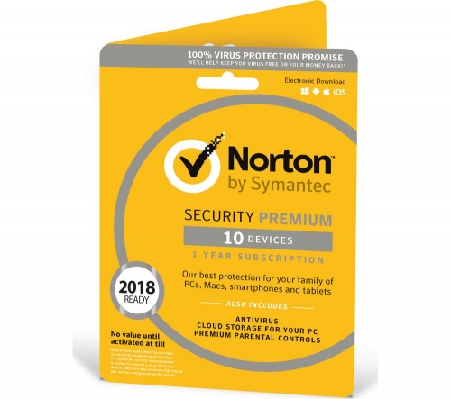 NORTON Security 2019 - 1 year for 10 devices