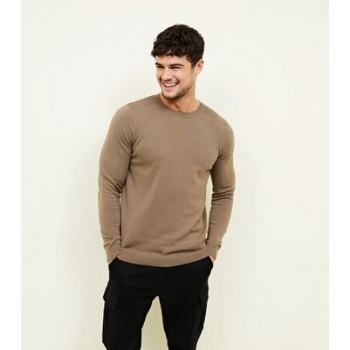 Camel Crew Neck Jumper