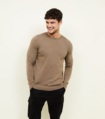 Camel Crew Neck Jumper