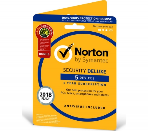 NORTON Security Deluxe & Norton Utilities 2019 - 1 year for 5 devices