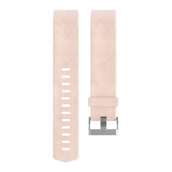 FITBIT Charge 2 Classic Accessory Band - Blush Pink Leather, Large