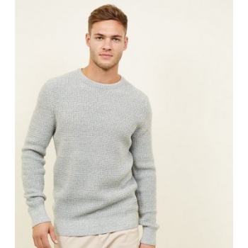 Pale Grey Tuck Stitch Jumper