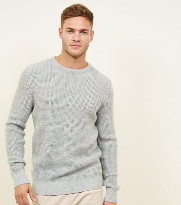 Pale Grey Tuck Stitch Jumper