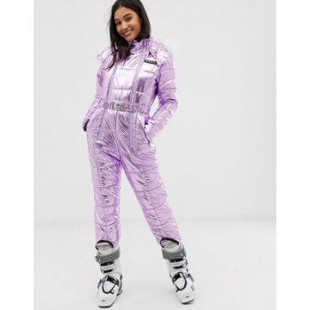 ASOS 4505 ski padded metallic ski all in one