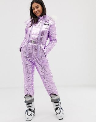 ASOS 4505 ski padded metallic ski all in one