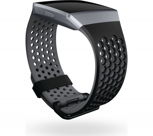 FITBIT Ionic Sport Band - Black & Grey, Small