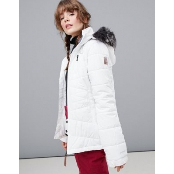 Protest Valdez ski jacket in white