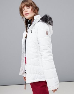 Protest Valdez ski jacket in white