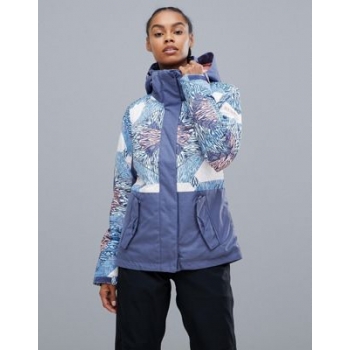 Roxy Jetty Block ski jacket in multi print