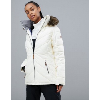 Roxy Quinn ski jacket in white