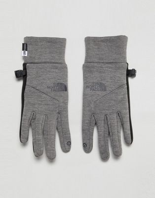 The North Face Womens Etip Gloves in Grey