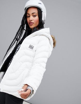 Billabong Soffya ski jacket in white