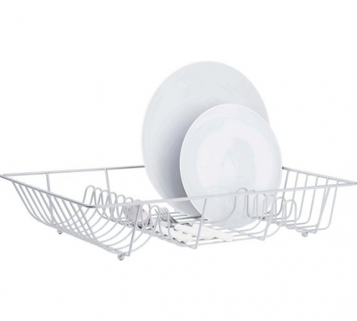 Argos Home Dish Rack - Silver Effect