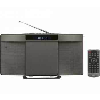 JVC RD-D227B Wireless Flat Panel Hi-Fi System - Gun Metal