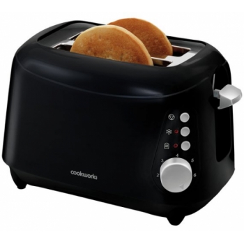 Cookworks 2 Slice Toaster - Black