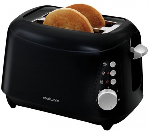 Cookworks 2 Slice Toaster - Black