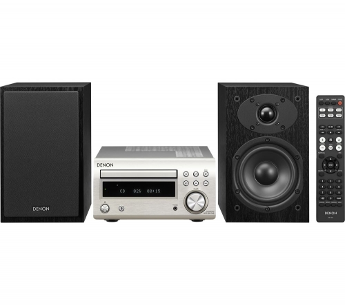 DENON DM-41DAB Wireless Traditional Hi-Fi System - Premium Silver