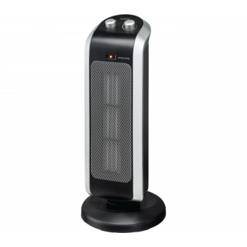 LOGIK L20CTH18 Portable Hot & Cool Ceramic Fan Heater - Black & Silver