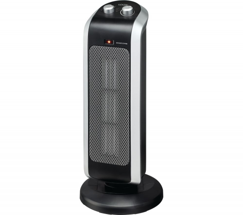 LOGIK L20CTH18 Portable Hot & Cool Ceramic Fan Heater - Black & Silver