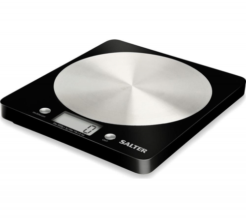 SALTER 1036 BKSSDR Disc Digital Kitchen Scales - Black