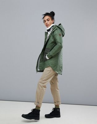 Burton Snowboards Flare Parka Rain Jacket in Green