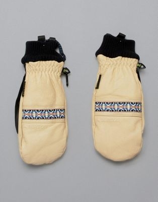 Burton Snowboards Free Range mitt in beige