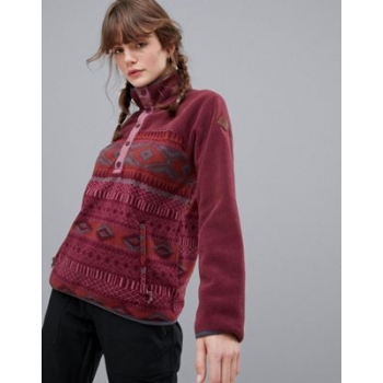 Burton Snowboards Hearth fleece pullover in red