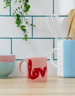 Monki valentines heart mug