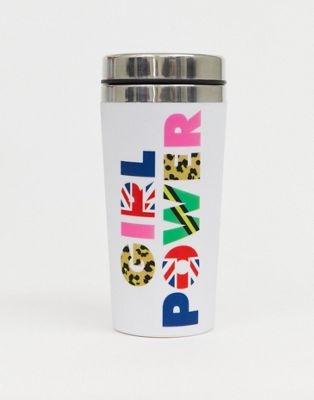 Paperchase girl power travel mug