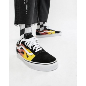 Vans Old Skool flame trainers in black VN0A38G1PHN1