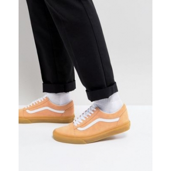 Vans Old Skool Gum Sole Trainers In Orange