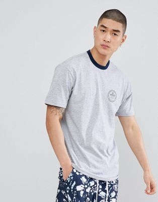 Vans Established 66 Ringer T-Shirt In Grey VA3H5X1RY