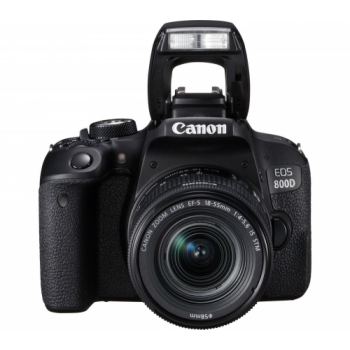 CANON EOS 800D DSLR Camera with EF-S 18-55 mm f/4-5.6 IS STM Lens + Extreme Plus Class 10 SDXC Memory Card - 64 GB + ES100 DSLR Camera Bag - Black