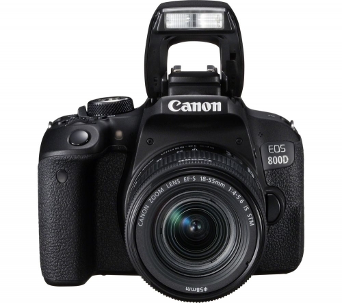 CANON EOS 800D DSLR Camera with EF-S 18-55 mm f/4-5.6 IS STM Lens + Extreme Plus Class 10 SDXC Memory Card - 64 GB + ES100 DSLR Camera Bag - Black