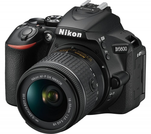 NIKON D5600 DSLR Camera with DX 18-55 mm f/3.5-5.6G VR Lens + Ultra Plus Class 10 SDXC Memory Card - 64 GB