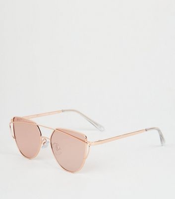 Girls Rose Gold Sunglasses