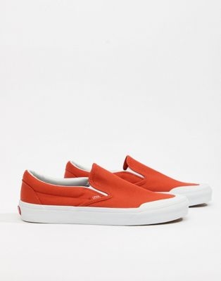 Vans Classic Slip-On 138 Plimsolls In Orange VA3TKBU7W