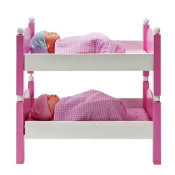 Chad Valley Babies to Love Wooden Doll's Bunkbed Set