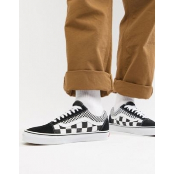 Vans Old Skool checkerboard trainers in black VN0A38G1Q9B1