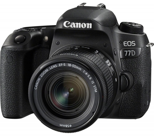 CANON EOS 77D DSLR Camera with EF-S 18-55 mm f/4-5.6 IS STM Lens + EF 50 mm f/1.8 STM Standard Prime Lens