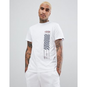 Vans Off Place Logo T-Shirt In White VA3HEZWHT