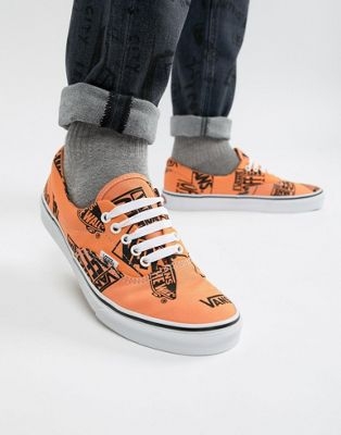 Vans era plimsolls in orange VN0A38FRU8K1