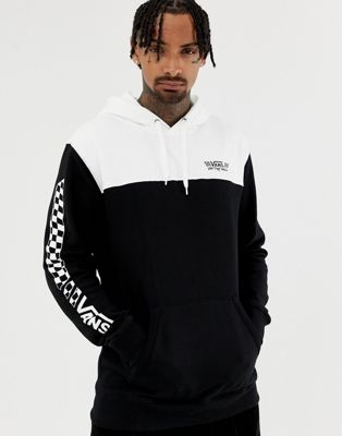 Vans colour block hoodie in black VN0A3HSRY281