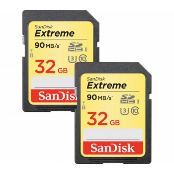 SANDISK Extreme Plus Ultra Performance Class 10 SDHC Memory Card - 32 GB, Twin Pack