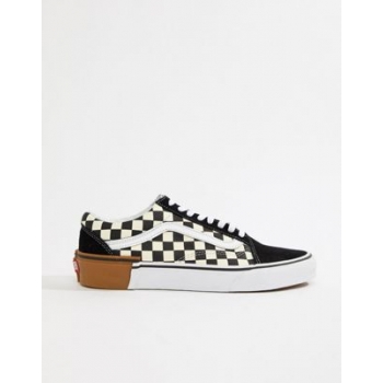 Vans Old Skool checkerboard trainers in black VN0A38G1U581